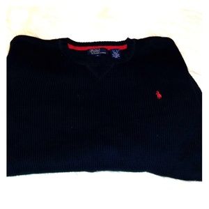 Polo knit sweater